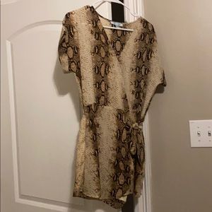 Snakeskin Romper